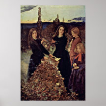 autumn leaves by John Everett Millais Posters