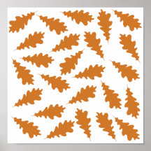 Autumn Leaves Pattern. Poster