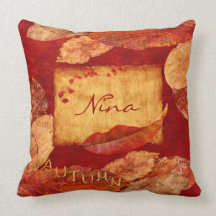Autumn Leaves Throw Pillow