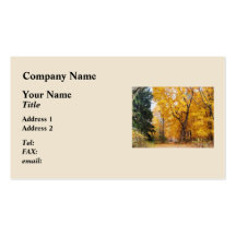 Autumn Path Business Cards