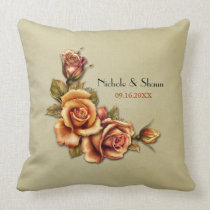 Autumn Rose Glow Wedding - Customize pillows