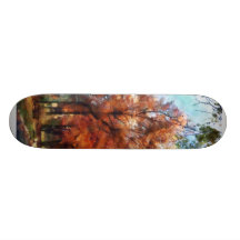 Autumn Street Perspective Skate Board Deck