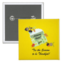 Autumn time, 2011 pinback button