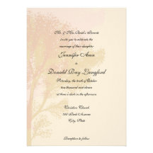 Autumn Trees Wedding Invitation