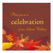Autumn Wedding Celebration Invitation
