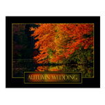 Autumn Wedding Invitation postcards