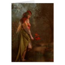 autumns fairy greeting card