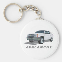 Avalanche White Keychain