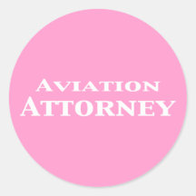 Aviation Attorney Gifts Stickers