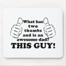 Awesome dad with thumbs mousepad