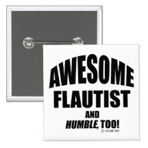 Awesome Flautist Pins