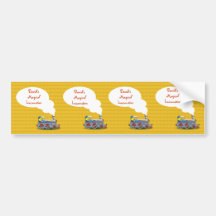 Awesome Locomotive pattern - bumper stickers