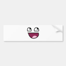 Awesome Lulz Smiley Face Bumper Stickers