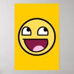 awesome smiley face rage f7u12 funny meme print