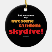 Awesome Tandem Skydive Ornament