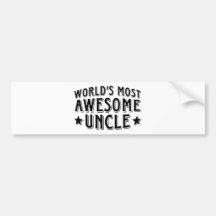 Awesome Uncle Bumper Sticker