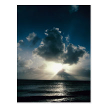 Awsome coastline-cloudburst on a post card