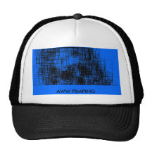 AWW SCARY PIMPING SKULL TRUCKER HAT