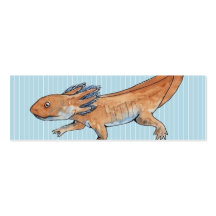 Axolotl Bookmark Business Card Template