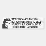 Ayn Rand Quote Bumper Sticker