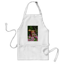 Azaleas and watering can  flowers aprons