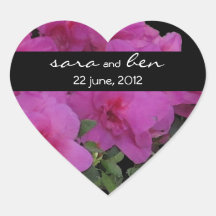 AZALEAS Wedding Sticker
