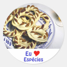 Azores pastry - Espécies Round Stickers