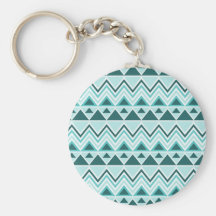 Aztec Andes Tribal Mountains Triangles Chevrons Keychains