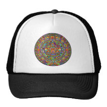 Aztec Calendar Mesh Hat