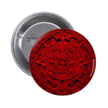 Aztec Calendar - red Button