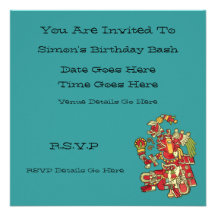 Aztec Design Invitation