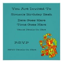 Aztec Design Invitation