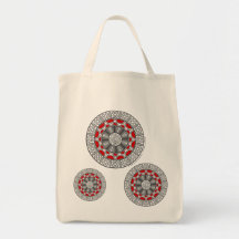Aztec Meets Alien Light Tote Bag