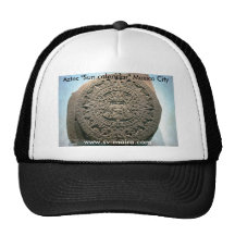 Aztec "Sun calendar," Mexico City Hats