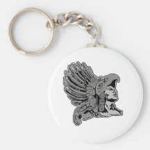 aztec warrior keychains