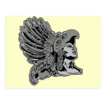 aztec warrior post card