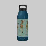 Azure & Amber Giraffes Liberty Bottle water bottles