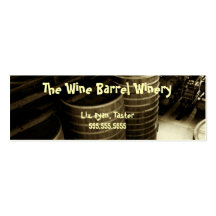 B007 BIZ Bkmrk - Winery Barrels Business Card