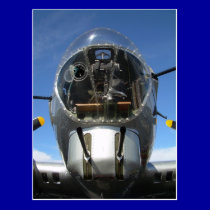 B-17 bombardier seat over Arizona postcards