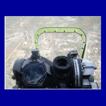 B-17 bombardier seat over Arizona postcards