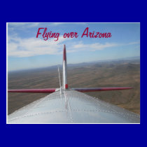 B-17 Bomber over Phoenix AZ Postcard postcards