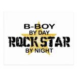 B-Boy Rock Star by Night Postcards