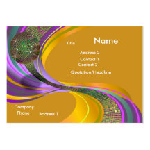 B-Card Mardi Gras-Gold-V1 Business Cards