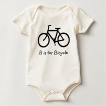 B is for Bicycle Baby T-shirts