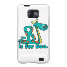 B is for boa constrictor silly snake cartoon samsung galaxy s case