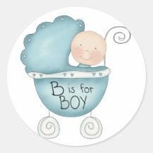 B is for Boy Sticker