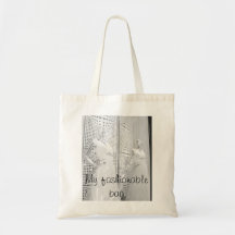B&W Bride Canvas Bag
