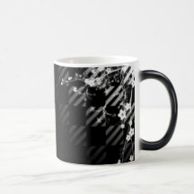 B/W flowers of life mug