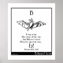 B was a bat poster