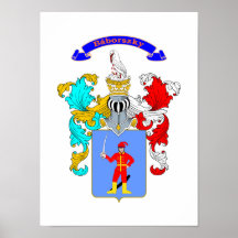 Báborszky family Coat of Arm 11x15 poster